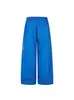 Pantalones de chándal casuales bordados florales retro americanos con pedrería para hombres y mujeres, nuevos pantalones de pierna ancha holgados a la moda de estilo callejero de verano