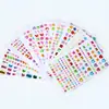 Adesivos de strass brilhantes, decorações de leque, enfeites de strass coloridos, acabamento de pérolas, materiais para artesanato DIY, atacado para vendas transfronteiriças