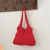 Bolsas tejidas de verano para mujer 2026 Nueva moda Bolso de hombro tejido para el trabajo Bolso tote versátil de gran capacidad para el antebrazo