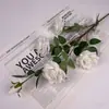 Flores de Rosa Artificiales para Exportación, Flores Falsas para Decoración del Hogar, Flores Artificiales para Arreglo de Escenas, Artículos Decorativos Estilo Ins, Flores Artificiales de Alta Calidad para Bodas