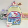 Mochila de gato de desenho animado fofa e brincalhona para crianças, perfeita para a escola, férias e passeios, cheia de energia