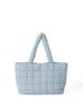 Abrigo acolchado de algodón estilo coreano con diseño de nicho, bolso cuadrado pequeño de invierno, bolso de mano portátil, ligero y bordado.