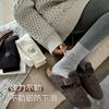 Calcetines de Lana Invierno Gruesos Sin Costuras para Mujer Otoño e Invierno Espesos Cálidos Tubo Largo Apilados Calcetines de Cachemira para Mujer Zhuji