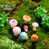 Musgo Micro Paisagem Simulação Criativa Fantasia Pequeno Cogumelo Bonsai Jardinagem DIY Paisagismo Decorações Acessórios Pequenos Enfeites
