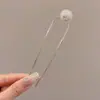 Elegante Pasador en Forma de U de Cuatro Dientes para Mujer, Peine Perezoso para el Cabello, Artefacto Fijador de Cabeza de Bola, Elegantes Accesorios para el Cabello, Pasador