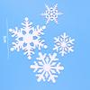 Decoración de Pastel de Navidad Enchufe Copo de Nieve Espejo Árbol de Navidad Árbol de los Deseos Pastel de Hadas Plata Cinta Vestir