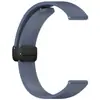 Adecuado para series de relojes Samsung/Huawei, Correa de Silicona Plegable con Hebilla Magnética Patrón Lichi 18/20/22mm Universal