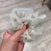 Coreano Internet Celebrante Novo Estilo Cor Sólida Grande Intestino Anel com Pérola Anel de Cabelo Floresta Doce Menina Corda de Cabelo Acessórios para o Cabelo