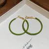 Pendientes de borla de flor de cuentas de color dopamina para primavera, sensación de lujo ligero y alta gama, pendientes atmosféricos estilo vacacional para mujer