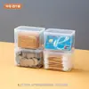 Caja de Almacenamiento Mini Portátil para Hilo Dental Doméstico Bnbs, Caja de Almacenamiento de Plástico a Prueba de Polvo con Tapa, Caja Transparente Multifuncional