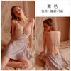 Novo Chemise Sexy Feminino com Renda Vazada, Tamanho Grande em Seda Gelada, Design Sedutor com Aro, Realça Aparência de Seios Pequenos, Estilo de Alça # Não. 200