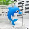 Llavero con colgante de muñeco de delfín de dibujos animados, serie Ocean, llavero con colgante para bolso de pareja, colgante pequeño