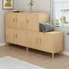 Gabinete de Madera Maciza para Ventana Saliente Gabinete de Almacenamiento Gabinete de Almacenamiento para Balcón Gabinete Bajo para Ventana de Dormitorio Se Puede Sentar en el Piso de Tatami Gabinete Largo
