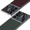 Nueva funda de teléfono móvil transfronteriza de Amazon para s24u s24ULtra funda protectora con patrón de fibra de carbono S24 funda de cuero creativa