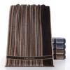 Toalla de algodón dorado genuino, suave, absorbente, con rayas oscuras, para la cara G1794, algodón, regalo, Bienestar Laboral