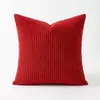 Fronha de Veludo Cotele de Cor Sólida Simples 2026 Novo Modelo Almofada de Sofá para Sala de Estar Quarto Fronha Decorativa Atacado