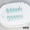 24 PIEZAS Colección de Arte para Uñas Bestseller Transfronterizo Navidad Halloween Flor Uñas Portátiles Ojo de Gato Halloween Piezas de Uñas Portátiles