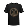 Camiseta de Verano para Hombre de Manga Corta con Diseño de Conejo de Pedrería, Nuevo Modelo 2026, Algodón Mercezado, Marca de Moda, Seda de Hielo, Gama Alta, Talla Grande