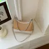Bolsa de Corrente Acolchoada Texturizada de Luxo para Mulheres, Nova Tendência 2026 Versátil de Nicho Bolsa Transversal, Bolsa de Ombro Tipo Saco de Axila