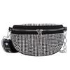 Bolsa de Pecho con Diamantes Brillantes al por Mayor Transfronteriza 2024 Nueva Moda Tendencia Simple Bolso de Hombro con Pedrería Simple Estilo Extranjero Versátil Bolsa de Cintura