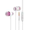 Fones de ouvido com fio para celular VPB S37, novos, explosão transfronteiriça, subwoofer intra-auricular, tampões de ouvido com microfone, fabricantes em estoque