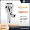 Válvula Triângulo de 4 Pontos Yuyao para Vaso Sanitário e Aquecedor de Água, Válvula de Interruptor Universal de Água Quente e Fria, Válvula Angular de Cobre Puro com Vedação Espiral