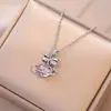 Collar para Mujer, Nuevo Colgante de Amor Transfronterizo de Moda, Diseño Nicho, Collar de Cadena para Clavícula Simple y Versátil