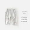 Calça Casual Fina para Bebê Menina Primavera Verão Solta Respirável Calça Longa Roupa Externa para Criança Pequena Calças Jogger Estilosas para Meninas Calças Versáteis