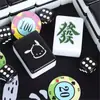 Azulejos de Mahjong Caseros de Dibujos Animados Lindos de Moda Manivela Manual Azulejos de Viaje Azulejos de Mahjong para Dormitorio Logo de Regalo Beneficios