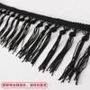 Hilo de Poliéster Negro Encaje Trenzado Accesorios Textiles Encaje para Cortina Flecos de Encaje Decoración de Ventana