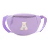 Bolsa de Peito Estilosa e Cool Estilo Coreano para Meninos e Meninas, Design Elegante com Letras Grandes, Bolsa de Cintura de Cor Sólida para Bebês, Novo Modelo 2026, Bolsa Infantil Transfronteiriça