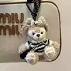 Chaveiro Lanyard Pingente Boneco de Pelúcia Urso Shirley Rose Duffy Fofo de Outono e Inverno Presente de Aniversário para Casal