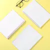 Caderno Espiral de Capa Mole Minimalista para Estudantes, Caderno A4 com Grade Espessa, Fichário A5 com Folhas Soltas para Preparação de Provas
