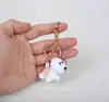 Dibujo Animado Animal Lindo Oso de Peluche Colgante de Lana Colgante de Bolso Tejido para Mamá Llavero Regalo Regalo