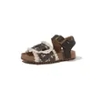 Sandalias Retro Florales Estilo Coreano para Niños Birkenstock Verano 2026 Nuevas Elegantes Cómodas Sandalias de Punta Abierta Sandalias de Princesa