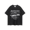 JMK EXDVATIE Americano Retro Marca de Moda Masculina Rua Solta Carta Fantasma Impressão Hip Hop Camiseta de Manga Curta