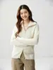 Cárdigan de punto de cachemira de ajuste holgado con doble cremallera para mujer, abrigo suéter de manga larga con cuello alto, punto de arroz, engrosado, estilo simple