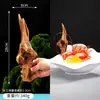 Plato Retro Chino de Bambú Forma de Cruz para Té y Bocadillos Plato para Bocadillos y Pasteles Posavasos para Taza Portavasos Bandeja de Bambú Tejido para Poner en la Mesa