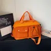 Bolsa de viagem leve, bolsa tote de grande capacidade para mulheres, bolsa de bagagem à prova d'água para viagens curtas, bolsa de ombro versátil para homens, bolsa de viagem