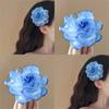 Horquilla para el cabello de flores con ambiente retro de súper hada, pasador lateral, moderno, elegante, exquisito, estético, pasador lateral, horquilla elegante de alta gama