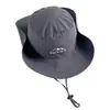 Sombrero de sol de verano para exteriores para salidas, pesca, senderismo, sombrero de pescador a prueba de viento, sombrero de sol unisex estilo coreano