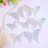 Adhesivos de Pared de Mariposas Huecas Adhesivos de Pared de Mariposas Tridimensionales Decoración de Fondo Adhesivos de Mariposas Coloridas Decoración de Pared Adhesivos de Pared de Fondo