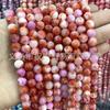 Colorido Jade Redondo Conta Ponto Flor Jade Persa Conta diy Acessórios de Joalheria Calcedônia Pulseira Contas Atacado