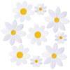 Adesivo de pano bordado com flores brancas Decoração de roupas Patch de flores Etiqueta de bordado de computador Bolsa bordada Bordada Bordada Bordada Bordada Bordada Bordada Adesivo de pano bordado Bolsa de roupas Borda ...