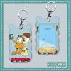 Tarjeta de acceso de autobús/metro creativa personalizada de Garfield de dibujos animados, con cordón largo tipo halter, tarjeta de estudiante de jardín de infancia