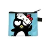 Bolsa de Monedas de Pingüino Cool BADBADTZ-MARU Dibujo Animado Porta Llaves Tarjeta Cremallera Poliéster Impreso Venta al por Mayor