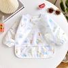 Ropa Retro para Bebé Ropa de Comedor para Bebé Overoles para Niños y Niñas Ropa con Pintura de Dibujos Animados Ropa Estampada de Arroz Ropa de Arroz Impermeable