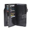 Cartera de Cuero Transfronteriza 2023 Nueva Larga de Piel de Vaca Multi-tarjeta Gran Capacidad Clutch Multifunción Bolsa para Tarjetas