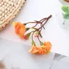 3 tenedores flor de rosa pequeña DIY corona hecha a mano material de flor pared de flores de boda decoración venta directa de fábrica