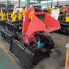 Trituradora de Ramas Frontal Deslizante para Jardines, Capaz de Triturar Materiales Secos y Húmedos, Trituradora Móvil de Paja para Triturar Madera y Ramas